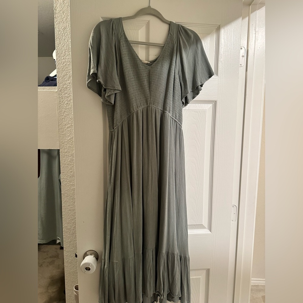 Smocked Maternity Dress